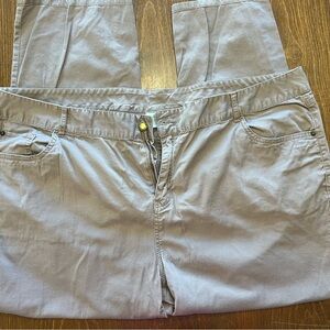 Caribbean Joe Women's 22W Tan/Brown Trousers